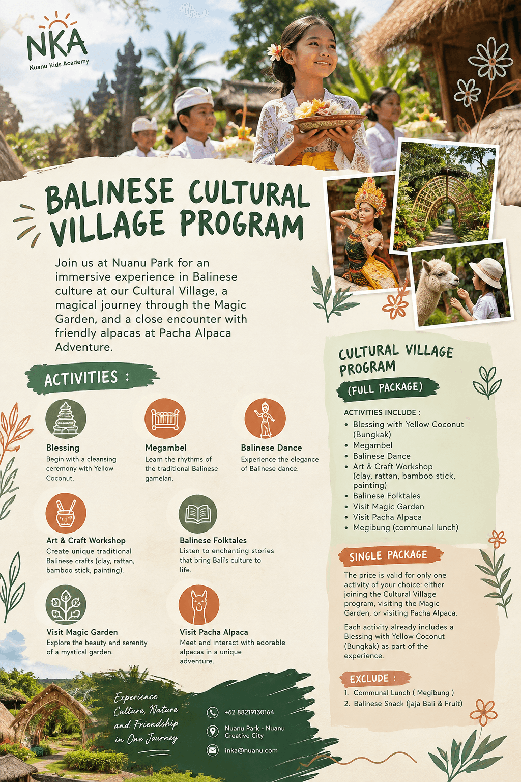 Balinese Cultural Village Program