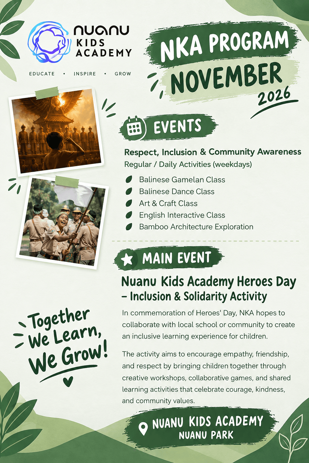 Nuanu Kids Academy Heroes Day